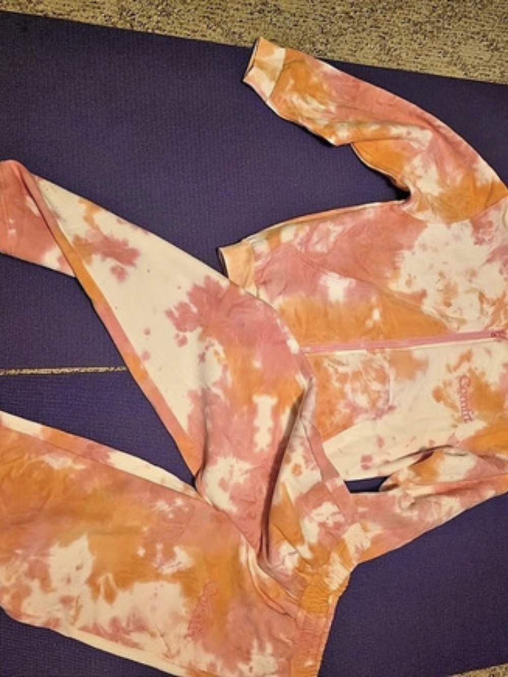 Comfort Tie-Dye Long Sleeve Pink & Orange Size XS
